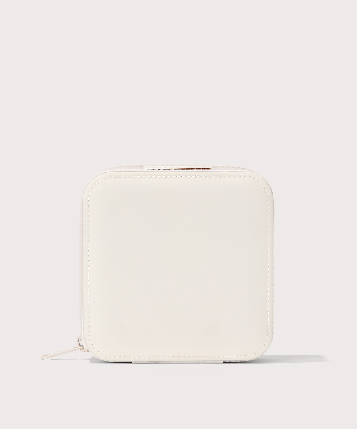 Dagne Dover Large Frankie Jewelry Case in white.
