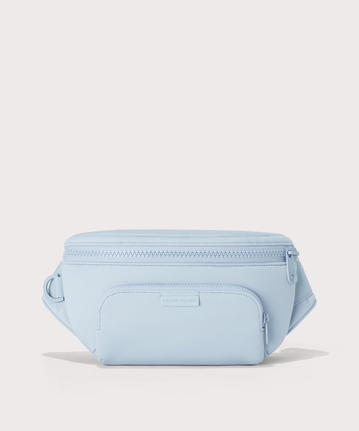 Dagne Dover jax large fanny pack in an airy, lighter sky blue.