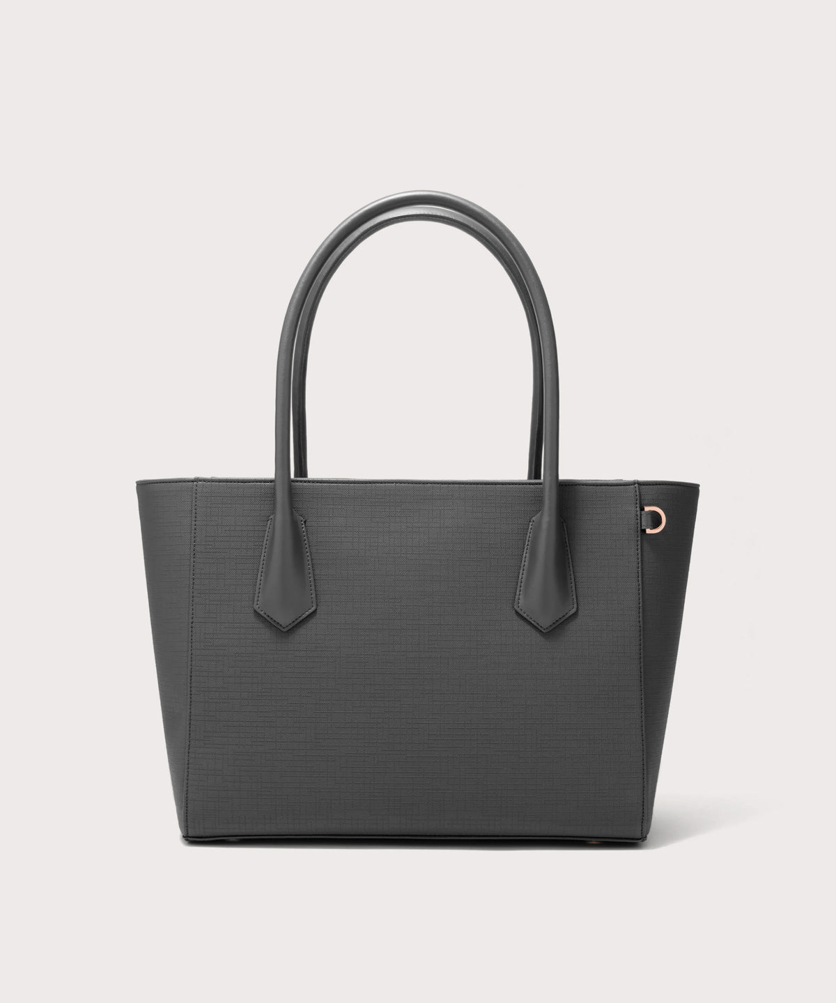Dagne Dover Legend Signature Leather Tote in grey.
