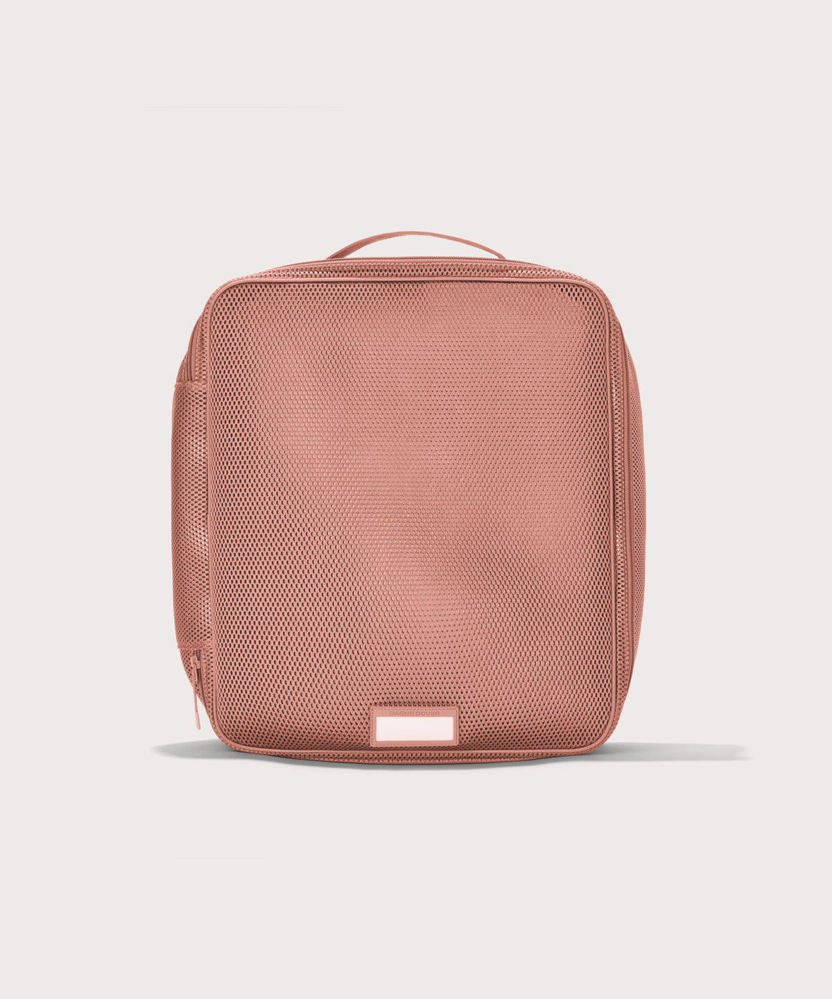 Front view of extra large Roma packing cube in warm dust pink