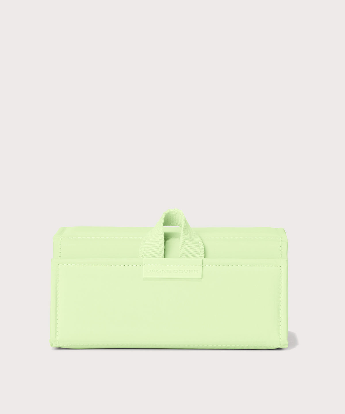 Dagne Dover Remi foldable glasses holder in matcha green.
