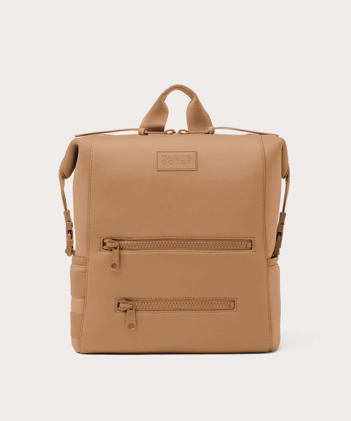 Dagne Dover Large Indi Diaper Backpack in camel brown.