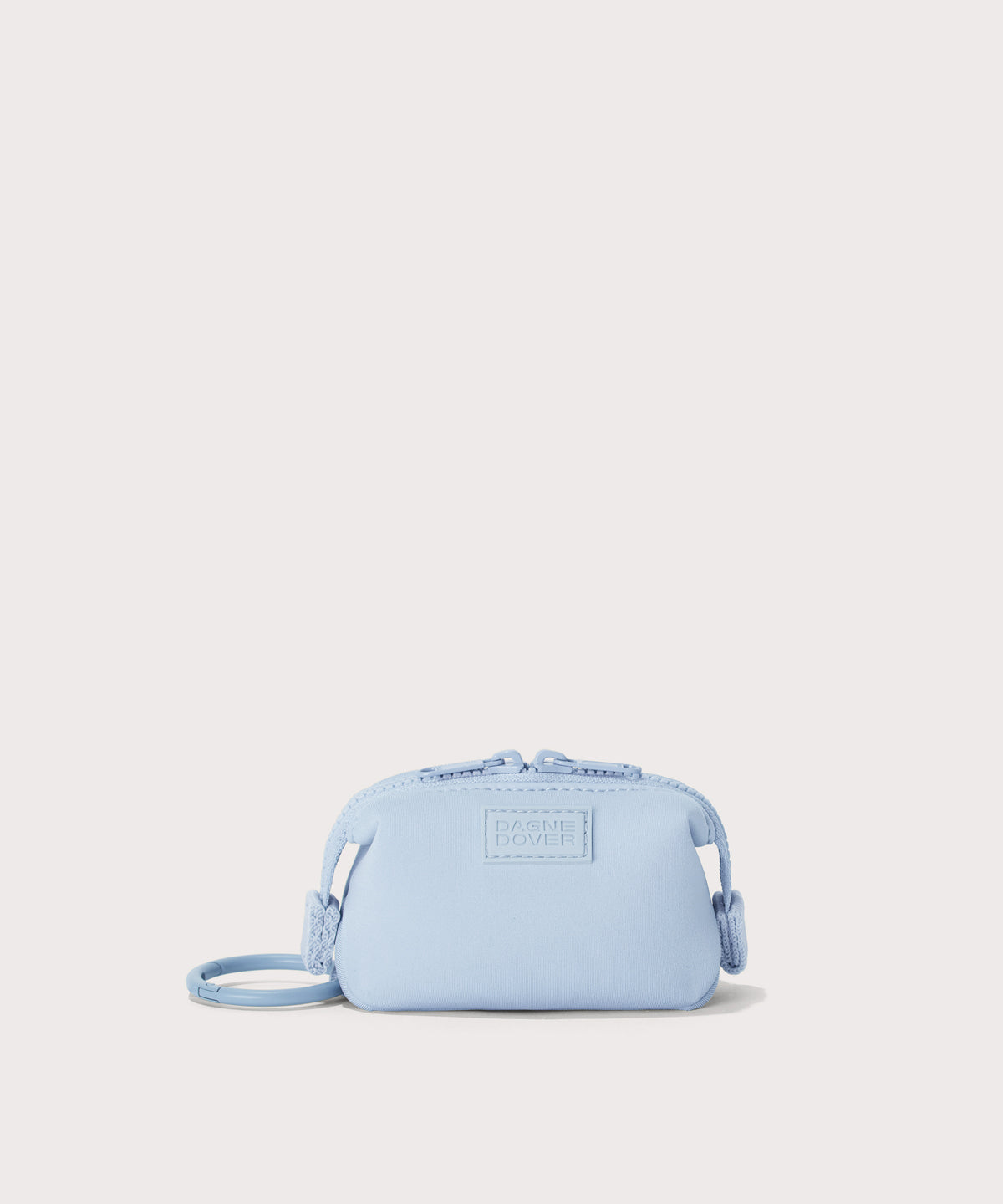 Dagne Dover Hunter Keychain in an airy, lighter sky blue.