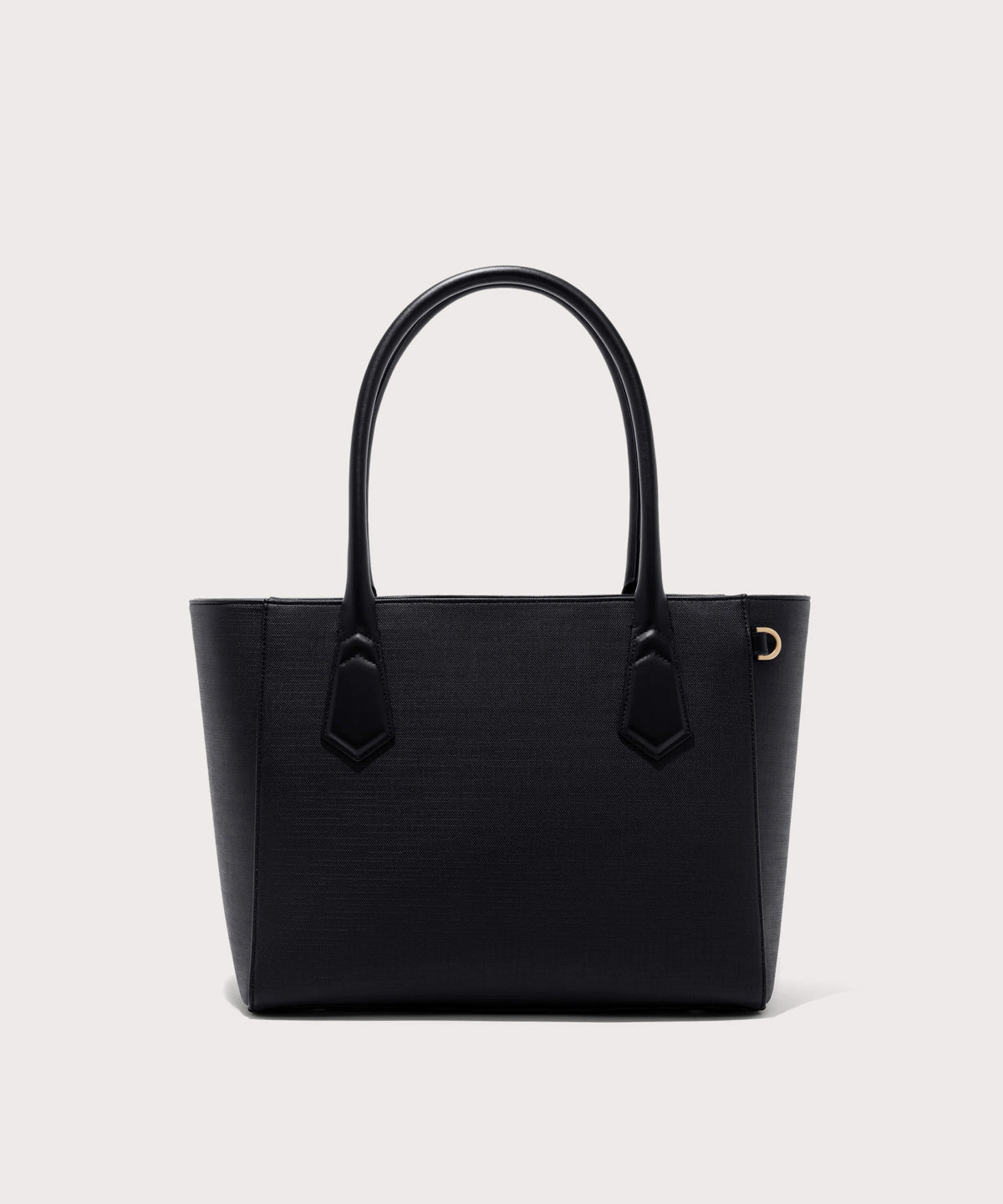 Dagne Dover classic Signature Leather Tote in black.
